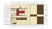 Ukzka 3D nvrhu interiru dtskho pokoje v rodinnm dom